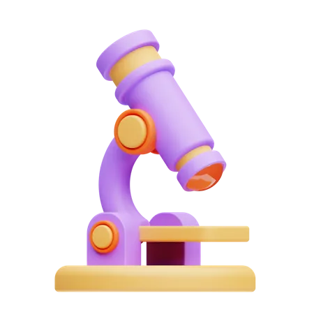 Microscope  3D Icon