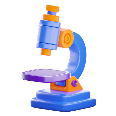 Microscope  3D Icon