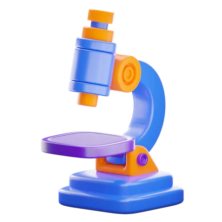 Microscope  3D Icon