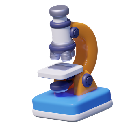 Microscope  3D Icon