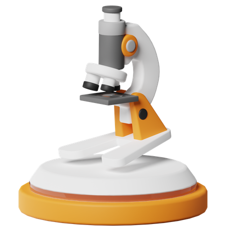 Microscope  3D Icon