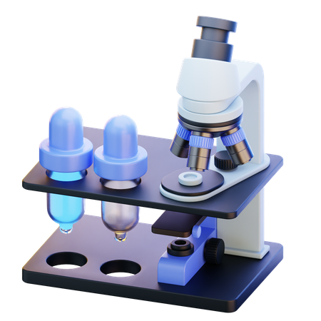 Microscope  3D Icon