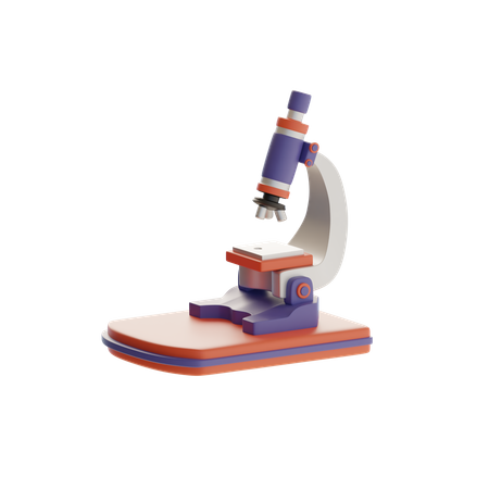 Microscope  3D Icon