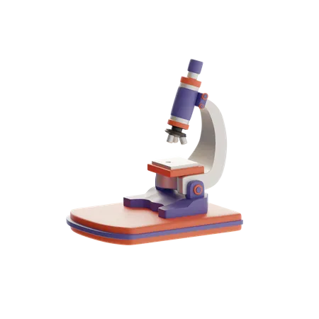 Microscope  3D Icon
