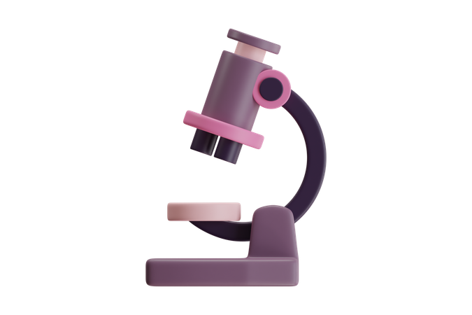 Microscope  3D Icon