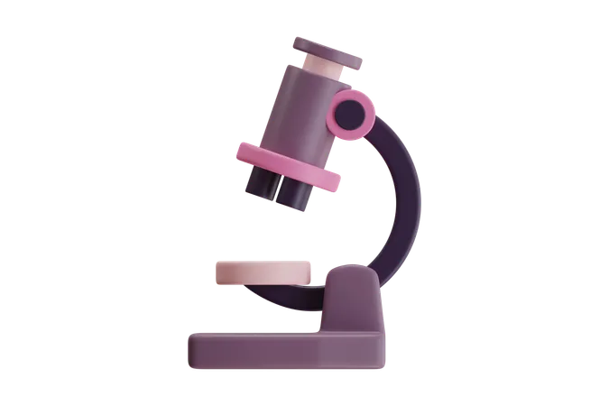 Microscope  3D Icon