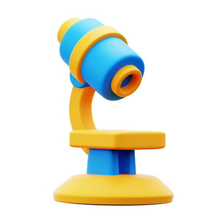 Microscope  3D Icon