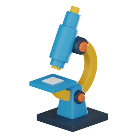 Microscope  3D Icon