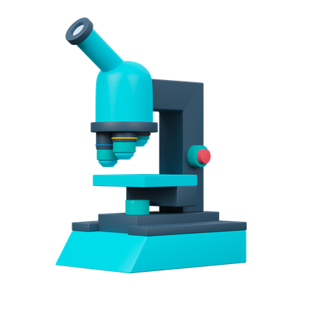 Microscope  3D Icon