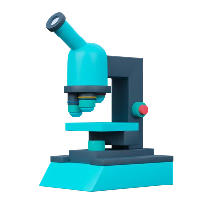 Microscope  3D Icon