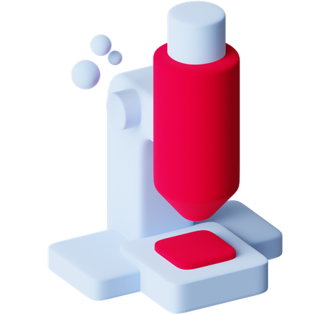 Microscope  3D Icon