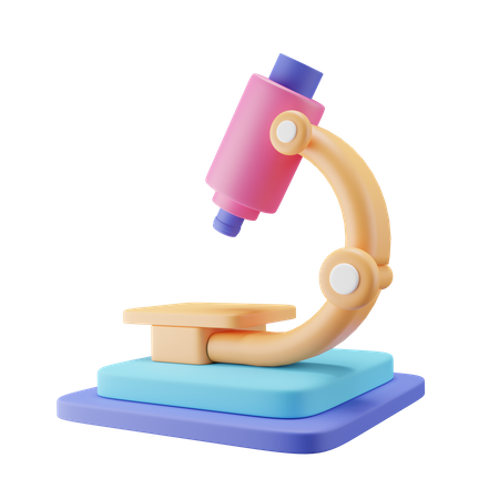 Microscope  3D Icon