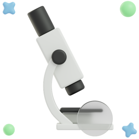 Microscope  3D Icon
