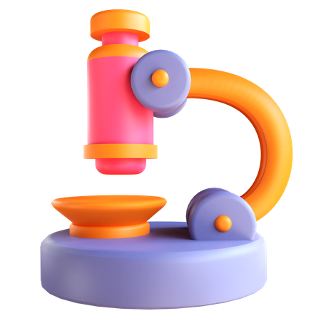 Microscope  3D Icon