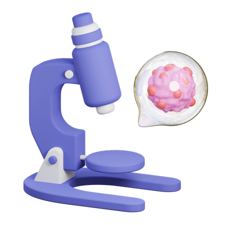 Microscope  3D Icon