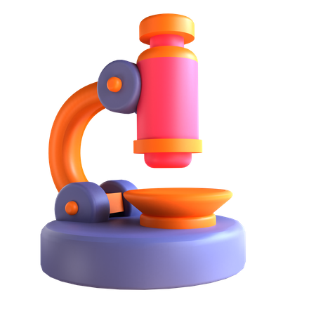 Microscope  3D Icon
