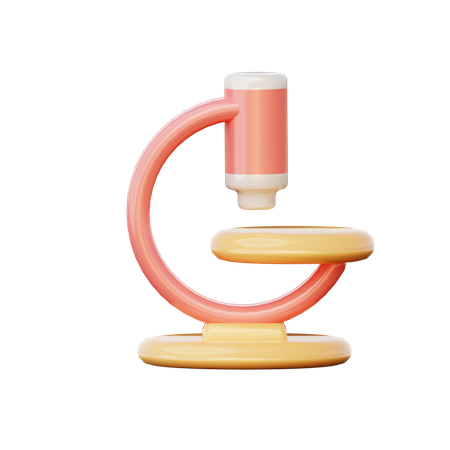 Microscope  3D Icon