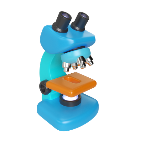 Microscope  3D Icon