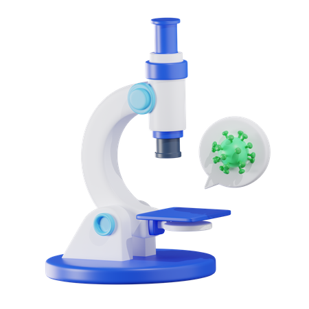 Microscope  3D Icon