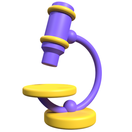 Microscope  3D Icon