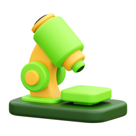 Microscope  3D Icon