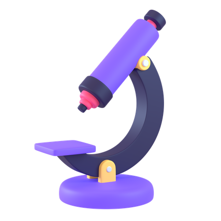 Microscope  3D Icon