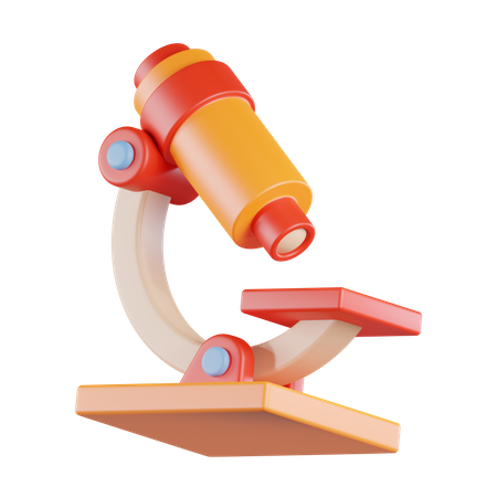 Microscope  3D Icon