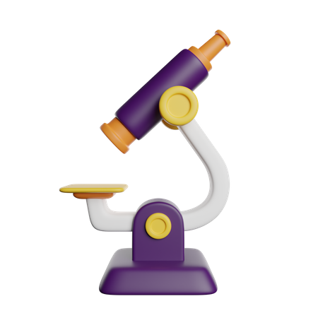 Microscope  3D Icon