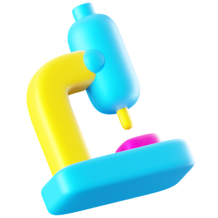 Microscope  3D Icon