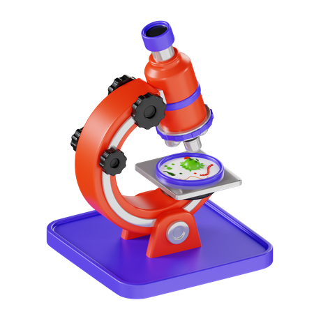Microscope  3D Icon