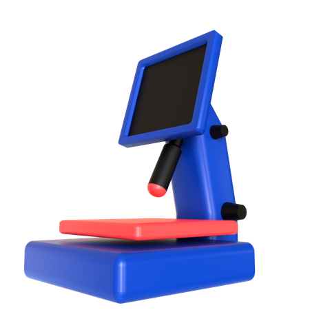 Microscope  3D Icon