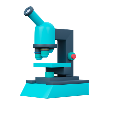 Microscope  3D Icon