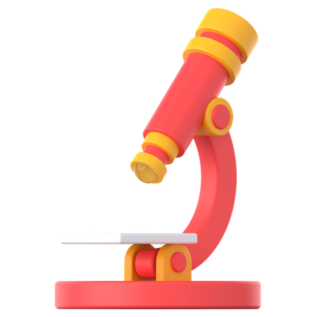Microscope  3D Icon