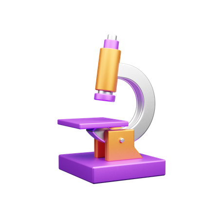 Microscope  3D Icon