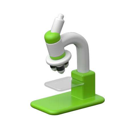 Microscope  3D Icon