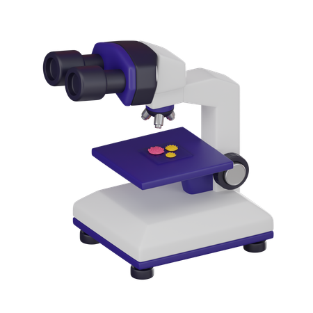 Microscope  3D Icon