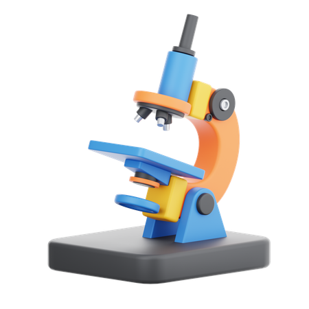 Microscope  3D Icon