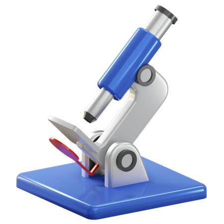 Microscope  3D Illustration