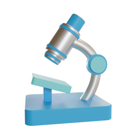 Microscope  3D Illustration