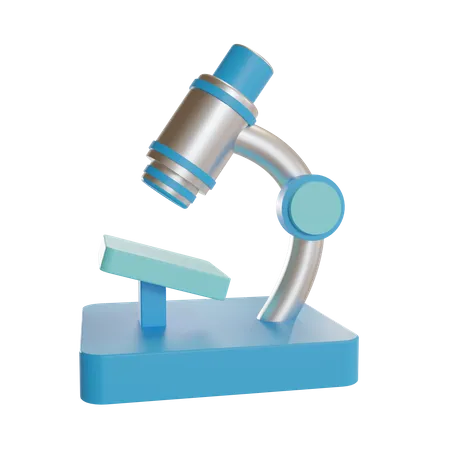 Microscope  3D Illustration