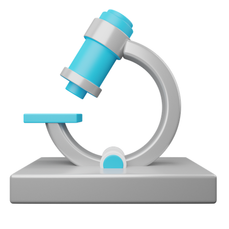 Microscope  3D Illustration