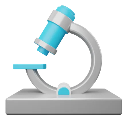 Microscope  3D Illustration