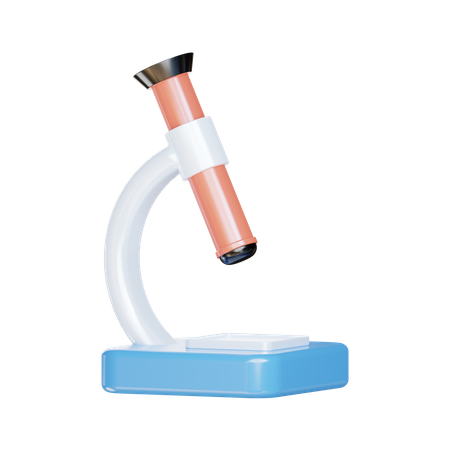 Microscope  3D Illustration