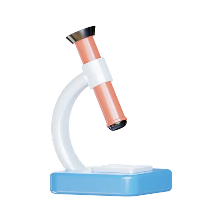 Microscope  3D Illustration