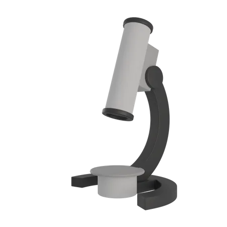 Microscope  3D Illustration