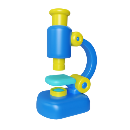 Microscope  3D Illustration