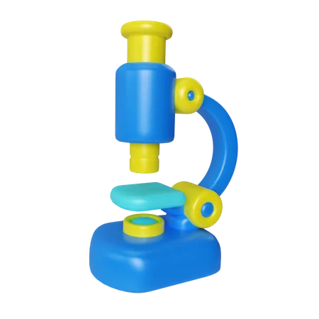 Microscope  3D Illustration