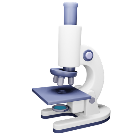 Microscope  3D Illustration