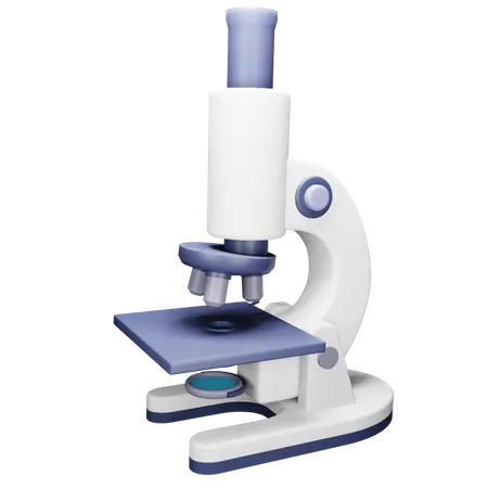 Microscope  3D Illustration