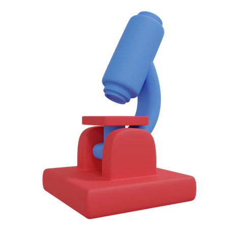 Microscope  3D Illustration